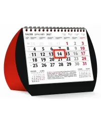 Trikampis stalo kalendorius RED DUO 2027