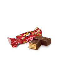 Šokoladiniai saldainiai CANDY NUT, su žemės riešutais ir minkšta karamele, 1 kg