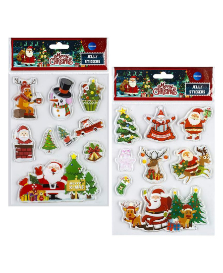 Daugkartiniai geliniai langų lipdukai MERRY CHRISTMAS