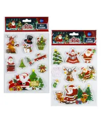 Daugkartiniai geliniai langų lipdukai MERRY CHRISTMAS