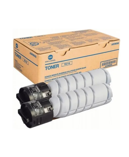 Konica Minolta TN118 (TN-118; A3VW050/A3VW051) Double pack Lazerinė kasetė, Juoda