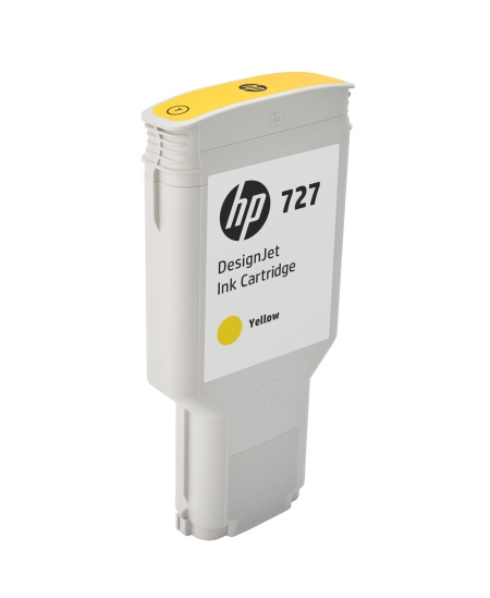HP 727 (F9J78A) Rašalinė kasetė, Geltona