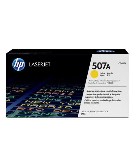HP 507A (CE402A) Lazerinė kasetė, Geltona (SPEC)