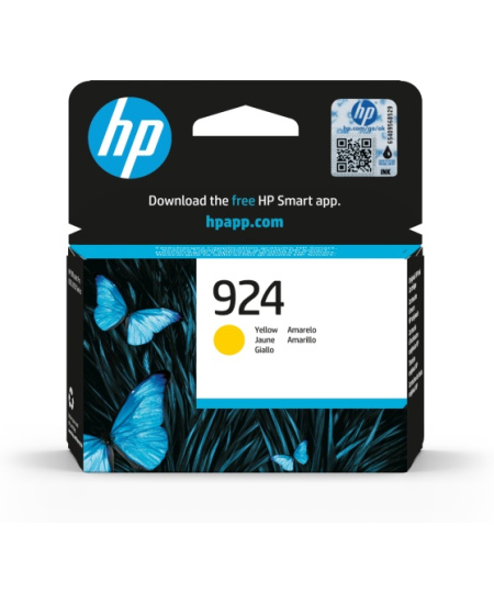 HP 924 (4K0U5NE) Rašalinė kasetė, Geltona