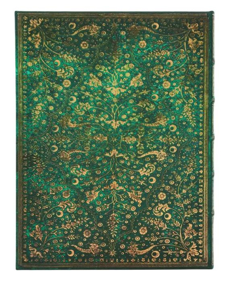 Užrašų knygelė PAPERBLANKS Emerald Flower, Nature´s Grace, 175x230 mm, linijomis