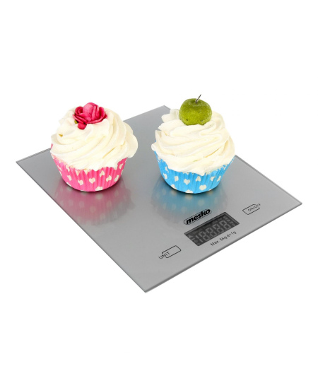 Mesko Kitchen Scales MS 3145 Maximum weight (capacity) 5 kg, Graduation 1 g, Silver, Warranty 24 month(s)