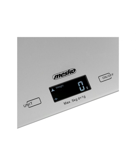 Mesko Kitchen Scales MS 3145 Maximum weight (capacity) 5 kg, Graduation 1 g, Silver, Warranty 24 month(s)