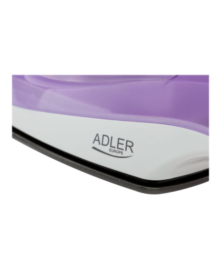 Iron | Adler | AD 5019 | With cord | 1600 W | Water tank capacity 100 ml | Continuous steam 10 g/min | Violet/White