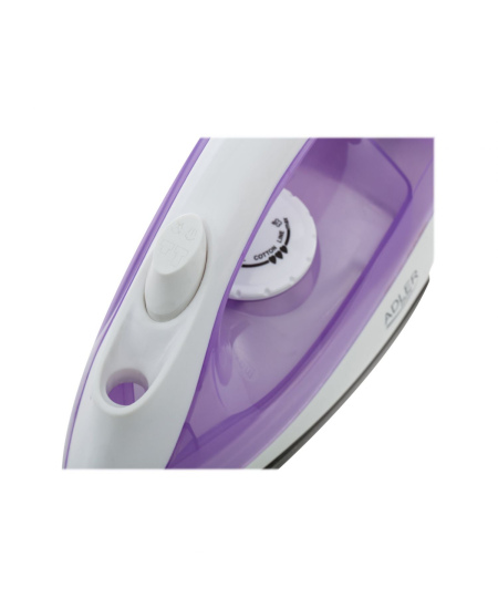 Iron | Adler | AD 5019 | With cord | 1600 W | Water tank capacity 100 ml | Continuous steam 10 g/min | Violet/White