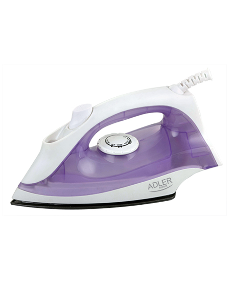 Iron | Adler | AD 5019 | With cord | 1600 W | Water tank capacity 100 ml | Continuous steam 10 g/min | Violet/White