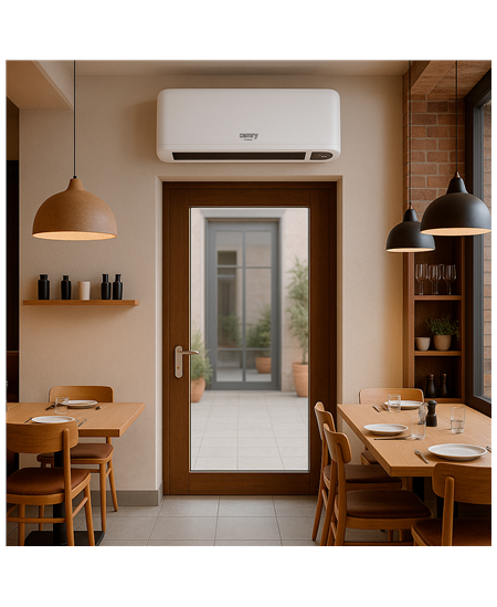 Camry Air Curtain Heater with LED Display | CR 7753 | Air curtain | 2000 W | White | IP22