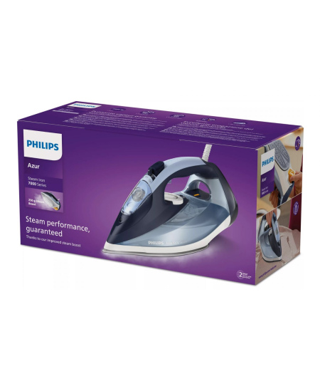 Philips Steam Iron | DST7020/20 | Steam Iron | 2800 W | Water tank capacity 300 ml | Continuous steam 50 g/min | Steam boost per