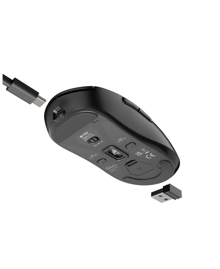 Fury | Gaming Mouse | Tanto T4 | Wired/Wireless | 2.4 GHz, Bluetooth, USB | Black