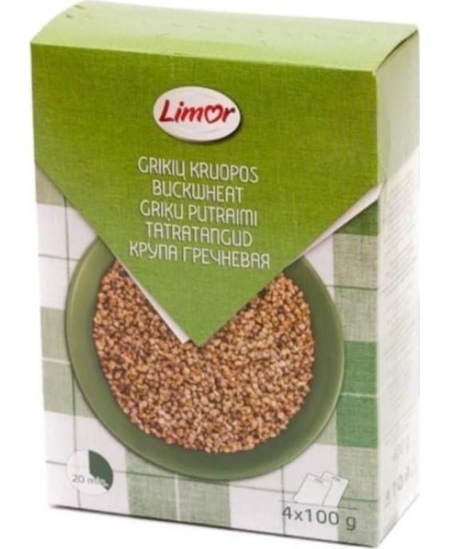 Grikių kruopos LIMOR, 4 x 100 g