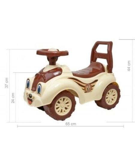 Paspiriama mašinėlė TECHNOK, 65 cm, smėlio ir rudos spalvos