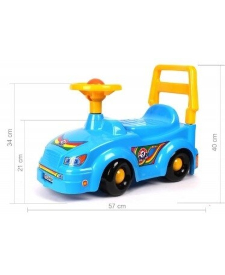 Paspiriama mašinėlė TECHNOK, 57 cm, raudonos spalvos