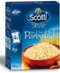 Ryžiai SCOTTI, plikyti, 4x125 g