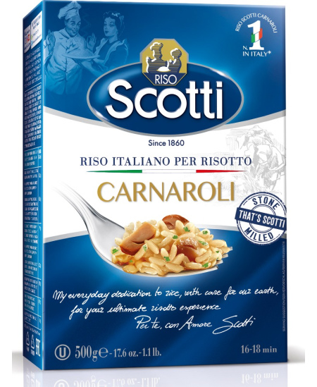 Rizoto ryžiai SCOTTI Carnaroli, 500 g