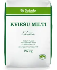 Kvietiniai miltai EKSTRA, 405D,  25 kg