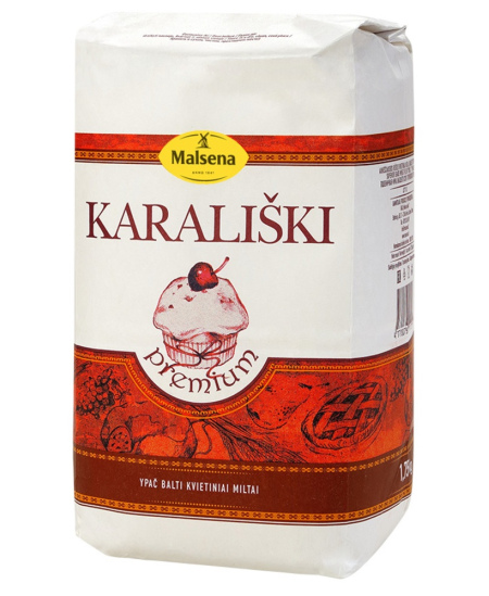 Kvietiniai miltai MALSENA Karališki, 405D, 1.75 kg