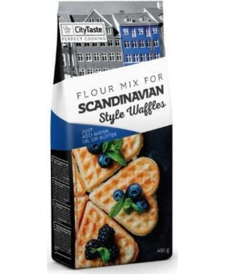 Miltinis mišinys CITY TASTE, skandinaviško stiliaus vafliams, 400 g