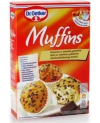Miltų mišinys DR. OETKER, keksiukams su šokolado gabalėliais, 300g