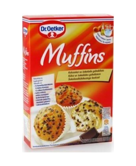 Miltų mišinys DR. OETKER, keksiukams su šokolado gabalėliais, 300 g