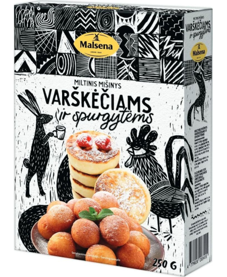 Miltų mišinys MALSENA, varškėčiams ir spurgoms, 250 g