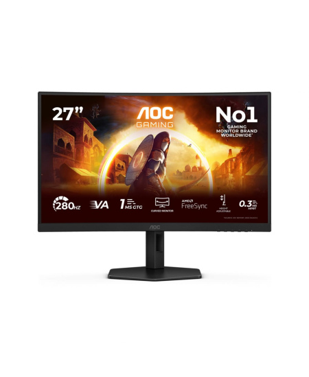 AOC | C27G4ZXU | 27 " | VA | FHD | 16:9 | 280 Hz | 1 ms | 1920 x 1080 pixels | 300 cd/m² | HDMI ports quantity 2