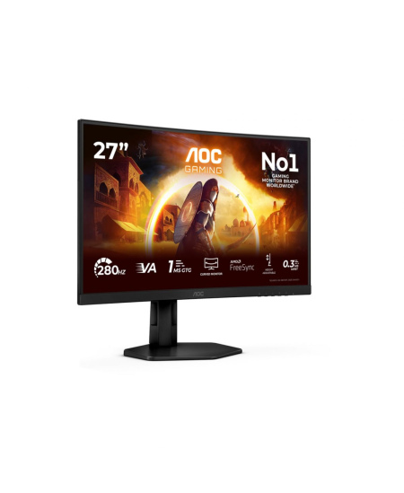 AOC | C27G4ZXU | 27 " | VA | FHD | 16:9 | 280 Hz | 1 ms | 1920 x 1080 pixels | 300 cd/m² | HDMI ports quantity 2