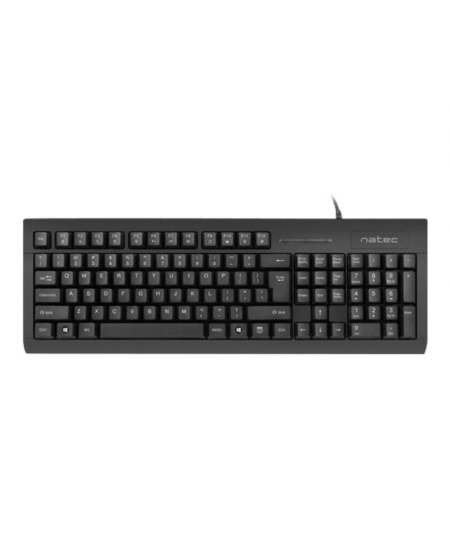 Natec | Moray | Keyboard with Smart ID card reader | Wired | US | Black