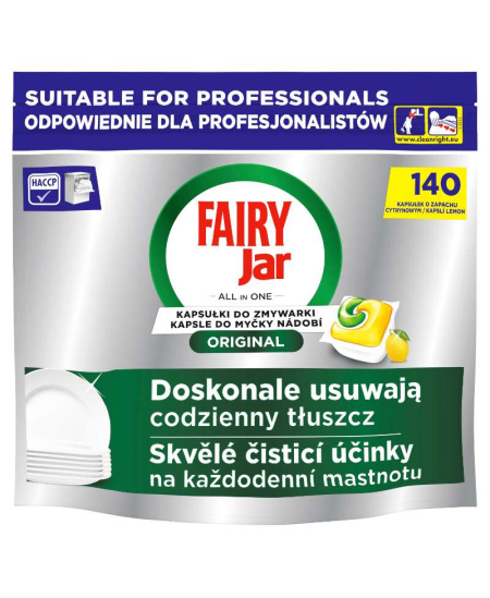 Automatinių indaplovių kapsulės FAIRY All in One PRO, 140 vnt.