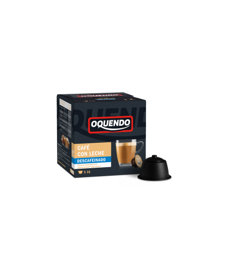 Kavos kapsulės OQUENDO, DG Caffé Latte Decaffeinated, 16 vnt