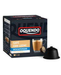 Kavos kapsulės OQUENDO, DG Caffé Latte Decaffeinated, 16 vnt