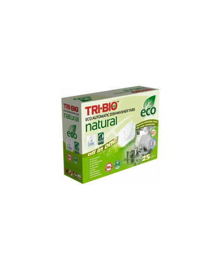 Tabletės indaplovėms TRI-BIO ALL IN ONE, 25 tabletės, 500 g