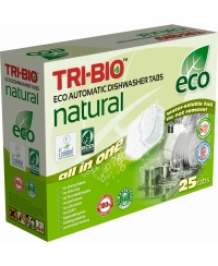 Tabletės indaplovėms TRI-BIO ALL IN ONE, 25 tabletės, 500 g