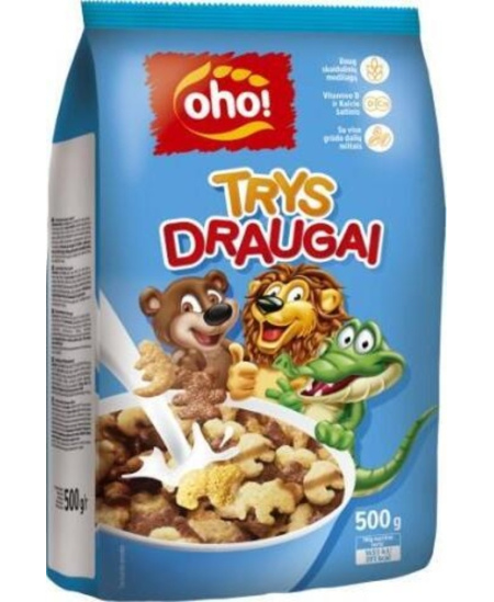 Sausi pusryčiai TRYS DRAUGAI, 500 g