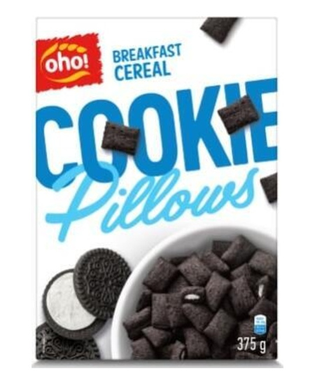 Sausi pusryčiai OHO Cookie Pillows, 375 g