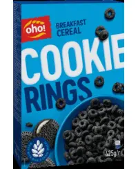 Sausi pusryčiai OHO Cookie Rings, 425 g