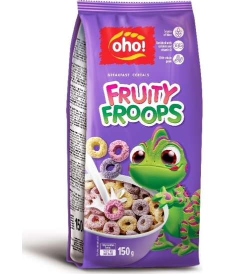 Sausi pusryčiai OHO Fruity Froops, 150 g