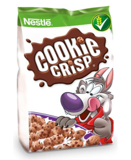 Sausainių formos javų dribsniai NESTLE Cookie Crisp, šokolado skonio, 500 g