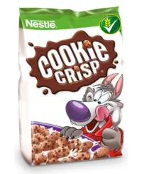 Sausainių formos javų dribsniai NESTLE Cookie Crisp, šokolado skonio, 500 g