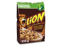 Javų dribsniai NESTLE Lion, su šokoladu ir karamele, 250 g