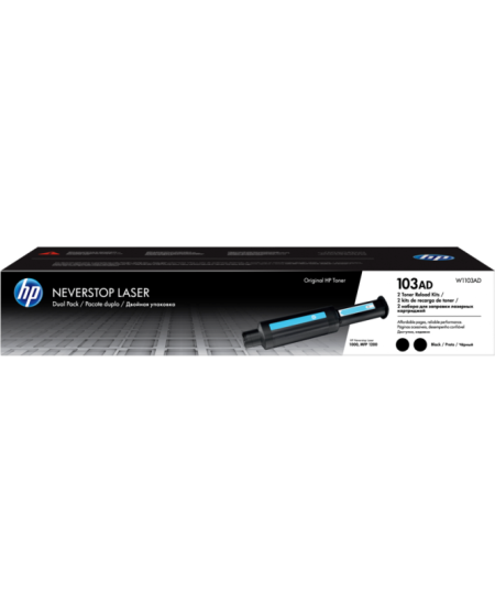 HP 103AD Dual Pack (W1103AD) Lazerinė kasetė, Juoda