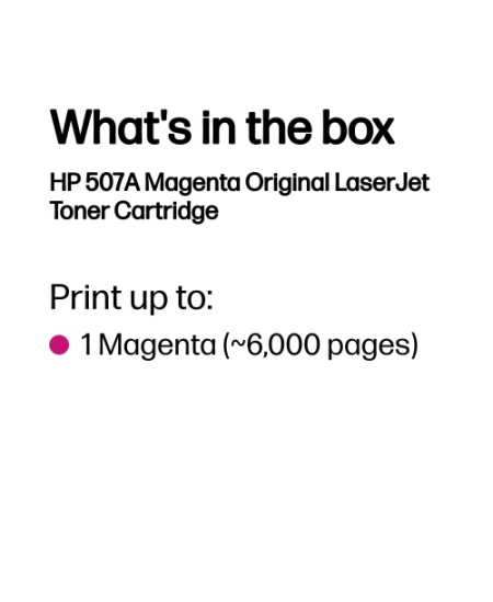 HP 507A (CE403A) Lazerinė kasetė, Purpurinė