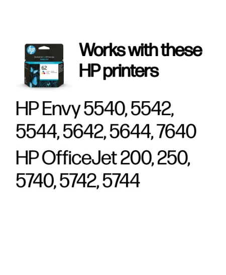 HP 62 Tri-color (C2P06AE) Rašalinė kasetė, CMY