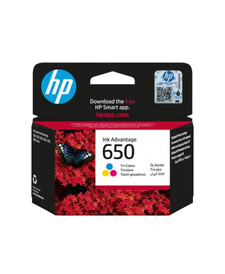 HP 650 Tri-color (CZ102AE) Rašalinė kasetė, CMY