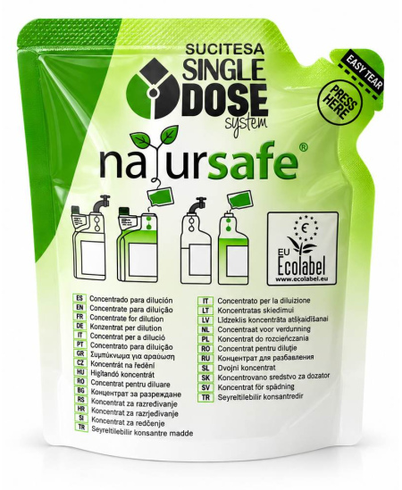Vonios kambario valiklis NATURSAFE PLUS SHINE, koncentratas MINI, 50 ml