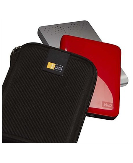 Case Logic Portable Hard Drive Case Black, Molded EVA Foam