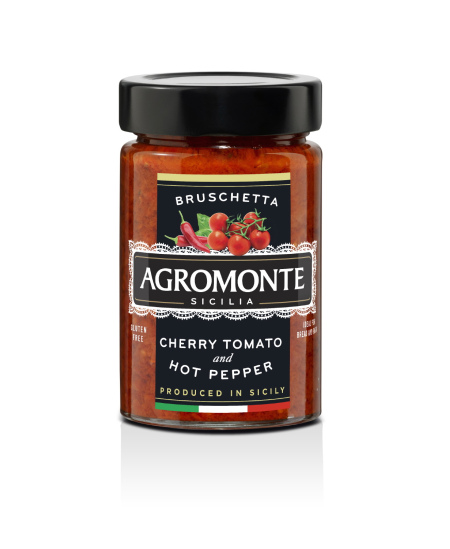 Užtepėle su vyšniniais pomidorais ir aitriąja paprika AGROMONTE, 200 g